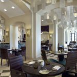 dining area inside saffron restaurant